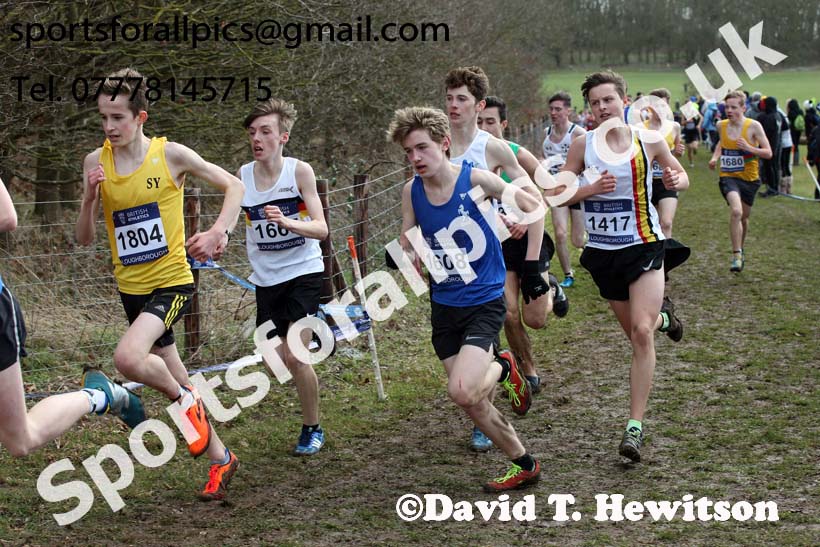Boys under-15s 2019 British Athletics Inter Counties Cross Country, Prestwood Hall, Loughborough. Photo:  David T. Hewitson/Sports for All Pics